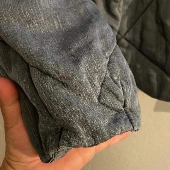 ANTHROPOLOGIE PUFFER QUILTED BLUE JACKET - Picture 8 of 9